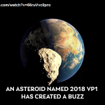 ASTEROIDE 2018 VP1 (3), immagine di repertorio